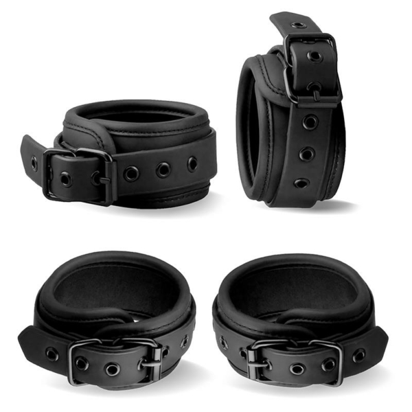 Detachable Rigid Spreader Bar and 4 Detachable Neoprene and Vegan Leather Cuffs - immagine 7