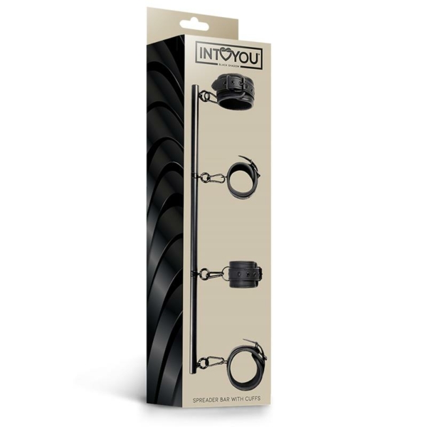 Detachable Rigid Spreader Bar and 4 Detachable Neoprene and Vegan Leather Cuffs - immagine 8