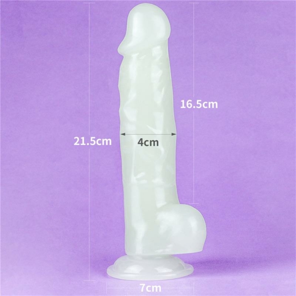 Dildo 8.5 Lumino Blue Light - immagine 10