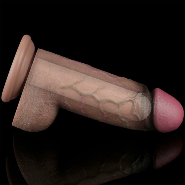 Dildo Dual Layered Silicone XXL 9.5 - immagine 3