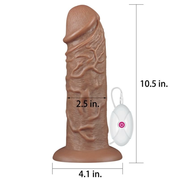 Dildo King 10.5 with Vibration Chubby Brown - immagine 10