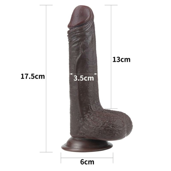Dildo Sliding 7 Black - immagine 13