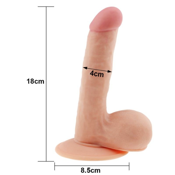 Dildo The Ultra Soft Dude 7.5 Flesh - immagine 5