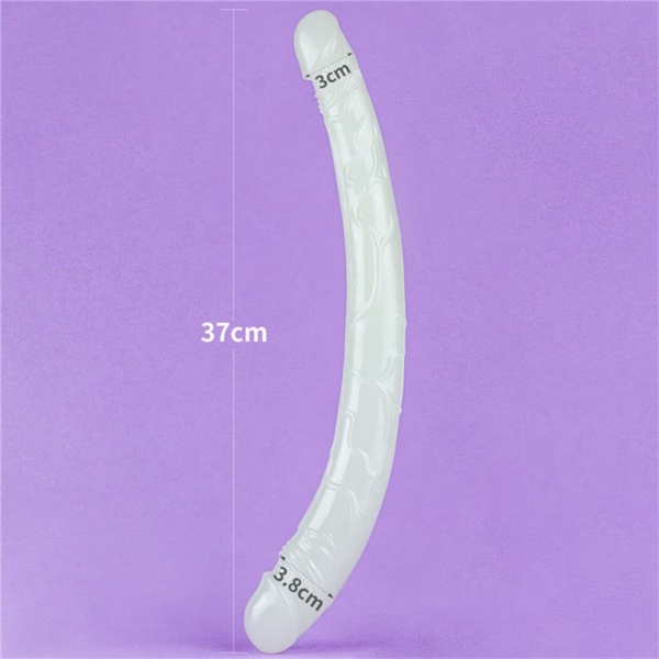 Double Dildo Lumino 14.5 Blue Light - immagine 7