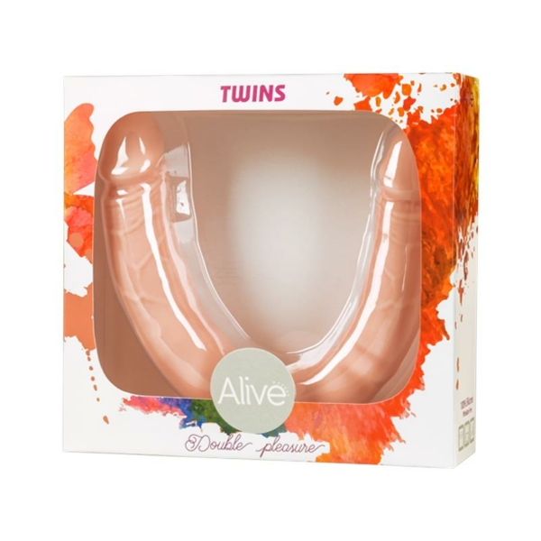 Double Dildo Twins S Silicone 30 cm - immagine 2