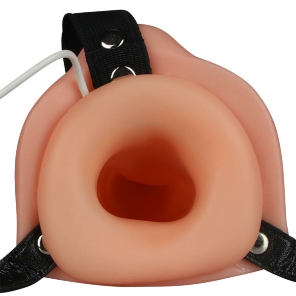 Double Hollow Dildo  Strap On Vibrating - immagine 5