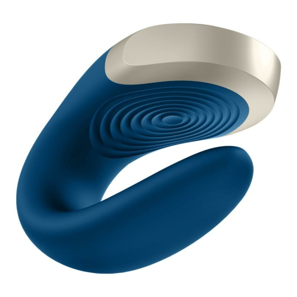 Double Love Luxury Partner Vibrator with APP Blue - immagine 3