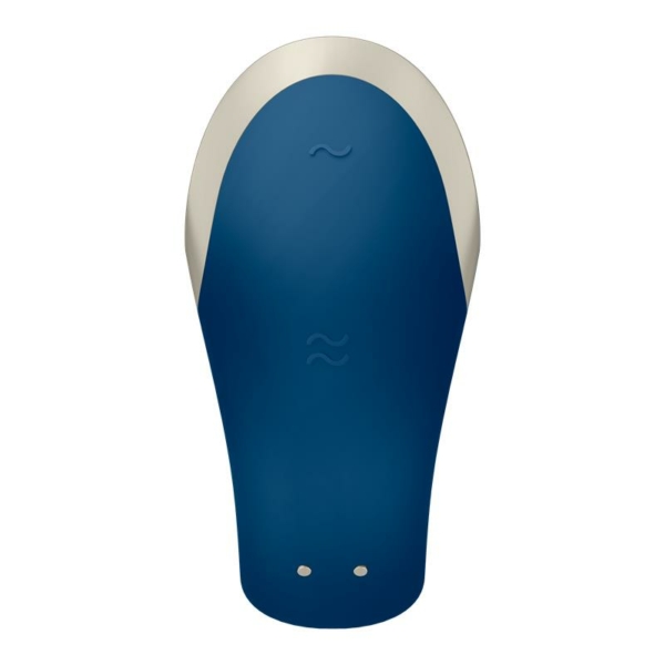 Double Love Luxury Partner Vibrator with APP Blue - immagine 6