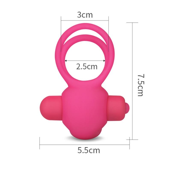 Double Vibrating Cockring Power Clit Duo Pink - immagine 6