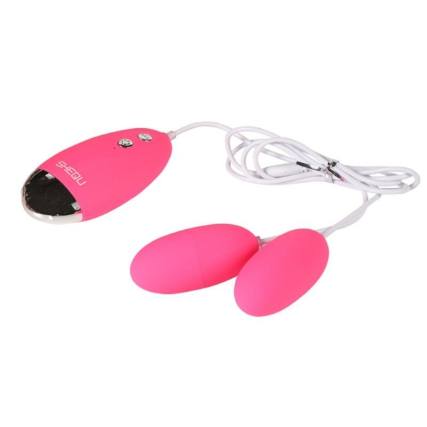 Double Vibrating Egg Silicone Yuesi - immagine 3
