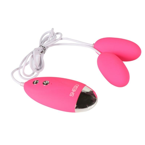 Double Vibrating Egg Silicone Yuesi - immagine 4