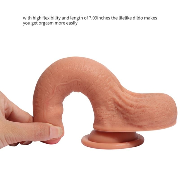 Dual Layer Silicone Dildo Azazel 18 cm - immagine 4