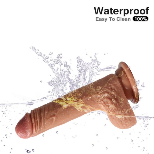 Dual Layer Silicone Dildo Crowley 18 cm - immagine 7