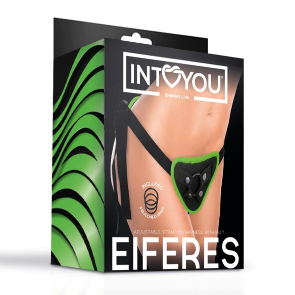 Eiferes Glow in the Dark Adjustable Strap-On Harness Corset Style - immagine 7