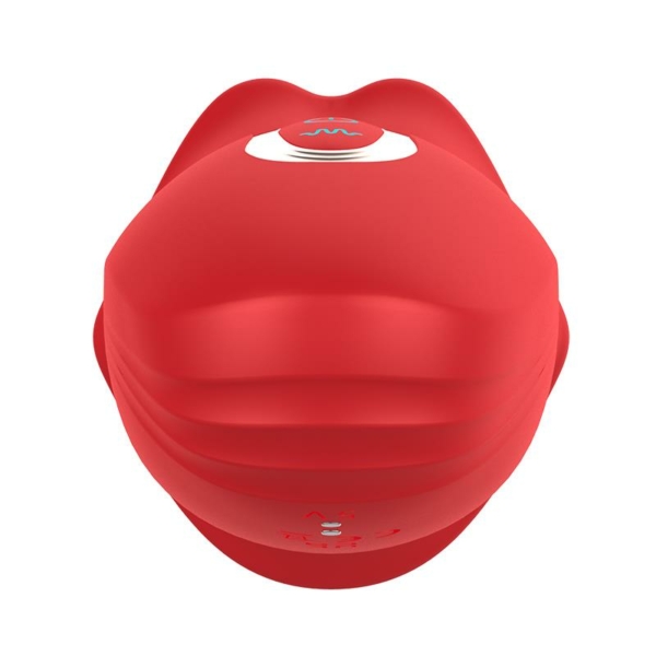 Ember Licking and Vibrating Mouth Shape Massager USB Silicone - immagine 7