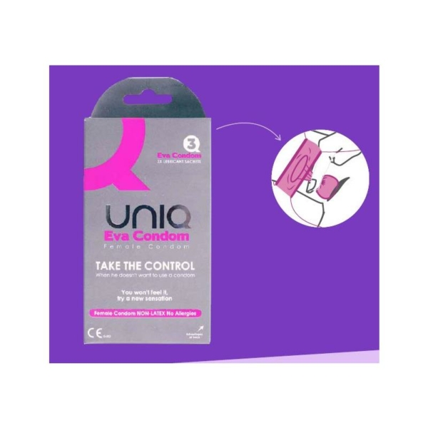 Eva Female Condoms No Latex 3 pcs - immagine 2