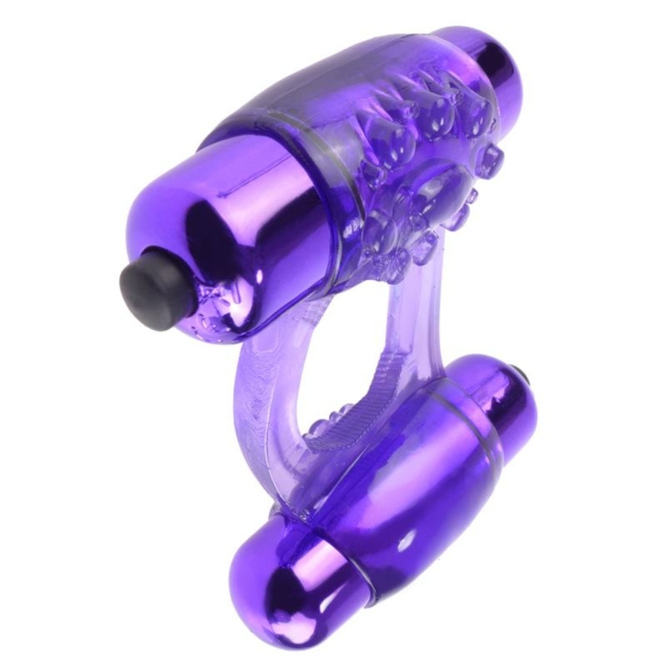 Fantasy C-Ringz Duo-Vibrating Super Ring Purple - immagine 2