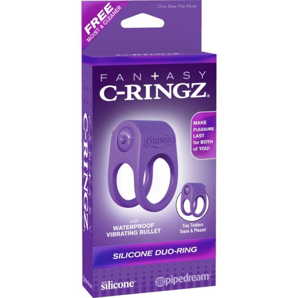 Fantasy C-Ringz Silicone Duo Ring Purple - immagine 2