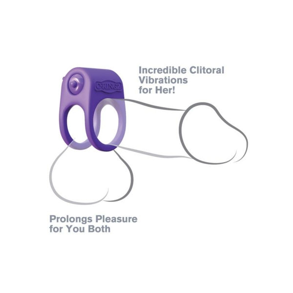 Fantasy C-Ringz Silicone Duo Ring Purple - immagine 3