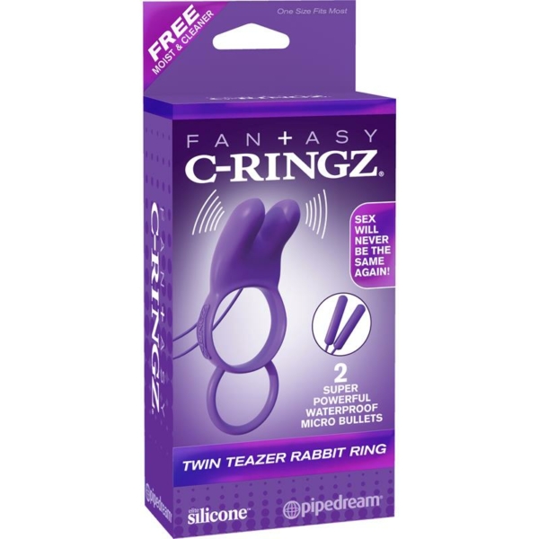 Fantasy C-Ringz Twin Teazer Rabbit Ring Purple - immagine 2