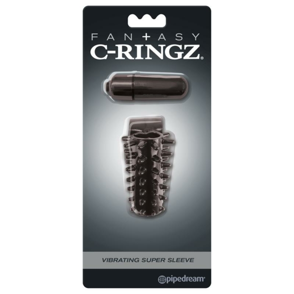 Fantasy C-Ringz Vibrating Super Sleeve Black - immagine 3