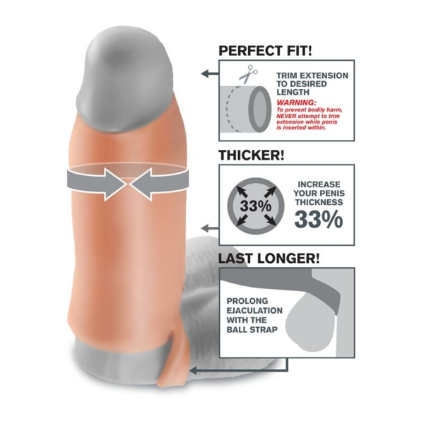 Fantasy X-tensions  Real Feel Enhancer XL - Flesh - immagine 2