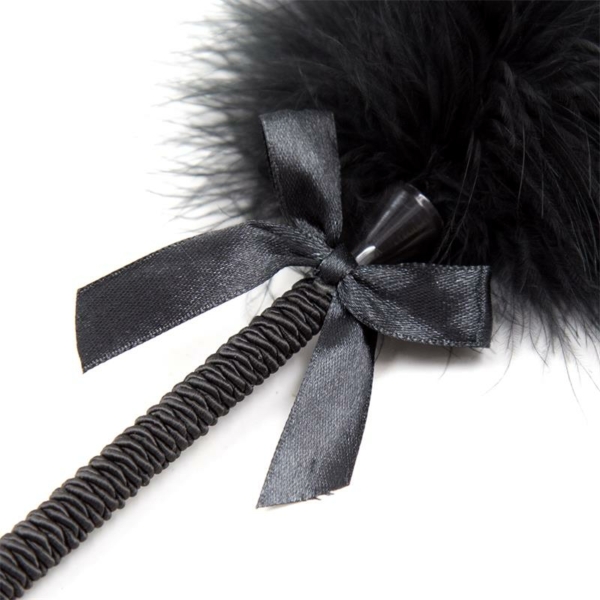 Feather Tickler with Bow 25 cm Black - immagine 2