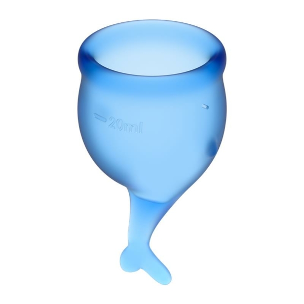 Feel Secure Menstrual Cup Dark Blue Pack of 2 - immagine 2