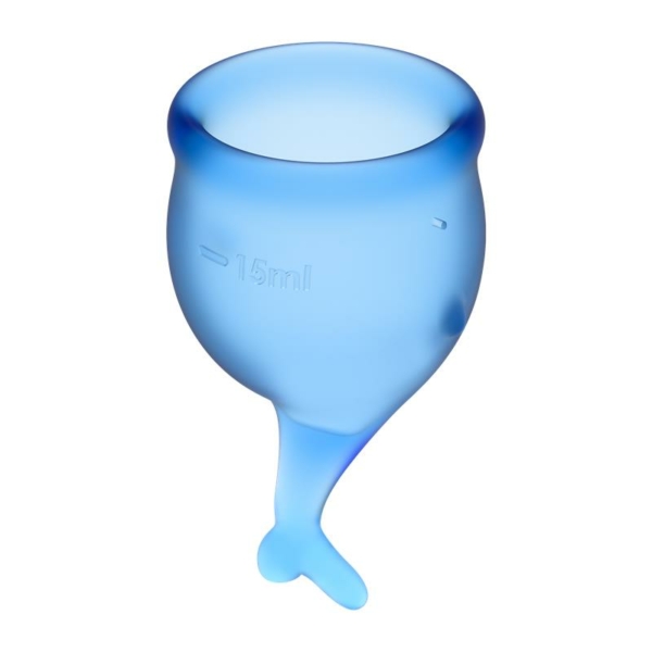 Feel Secure Menstrual Cup Dark Blue Pack of 2 - immagine 3