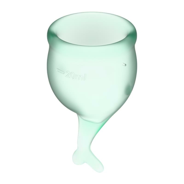 Feel Secure Menstrual Cup Light Green Pack of 2 - immagine 2