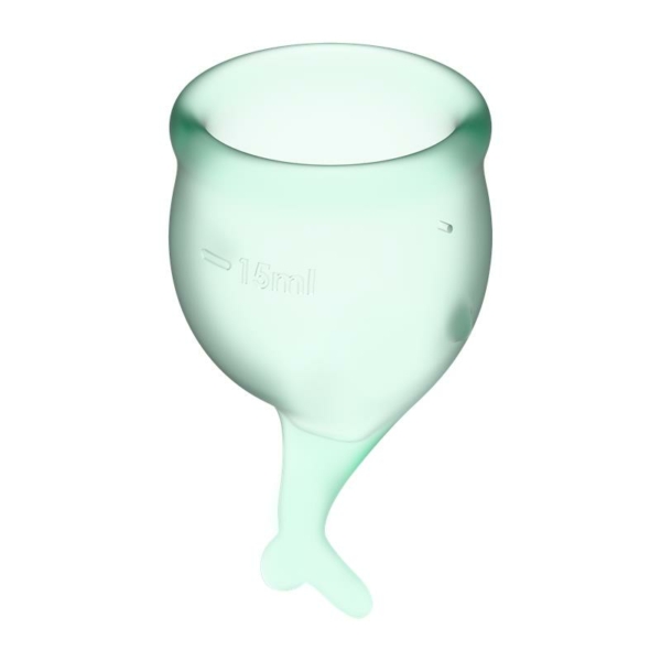 Feel Secure Menstrual Cup Light Green Pack of 2 - immagine 3