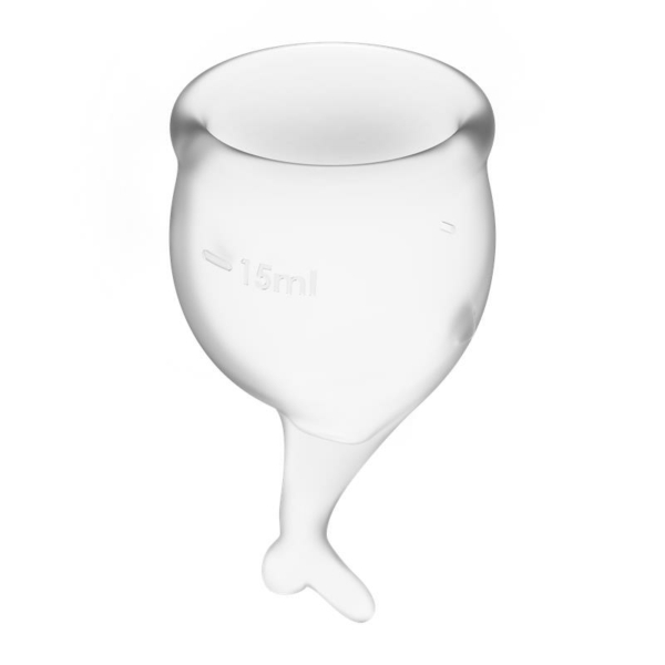 Feel Secure Menstrual Cup Transparent Pack of 2 - immagine 3