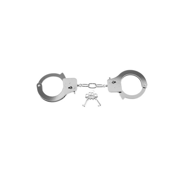 Fetish Fantasy Series Designer Metal Handcuffs Silver - immagine 2