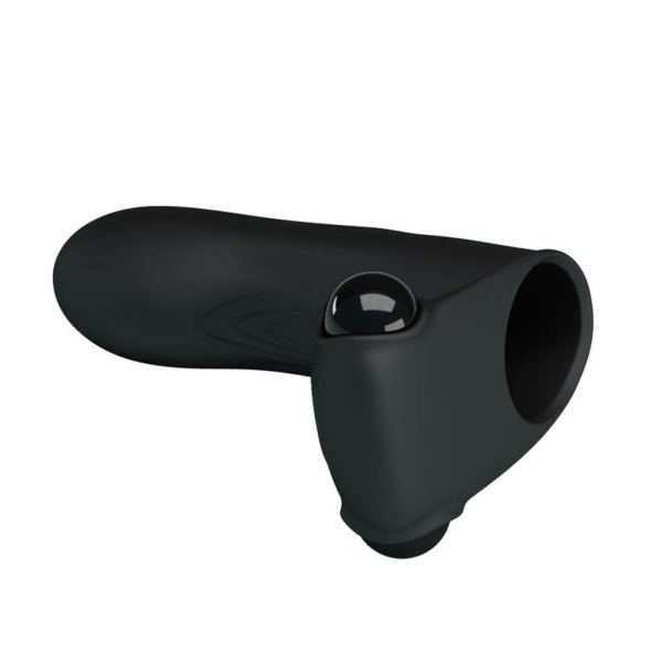 Finger Sleeve Vibrator Black - immagine 4