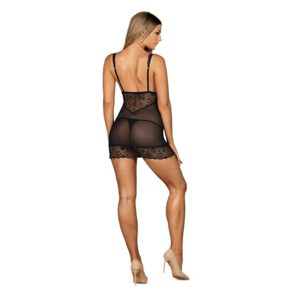 Firella Negligee with Thong Black - immagine 2