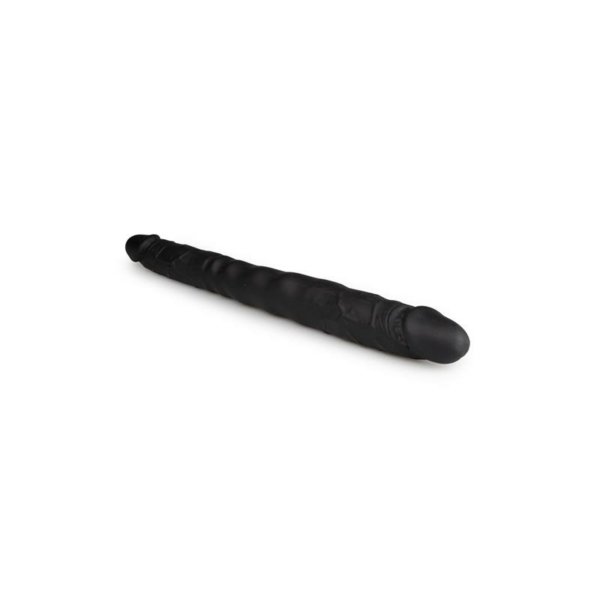 Flexible Silicone Black Double Dildo 40 cm - immagine 2