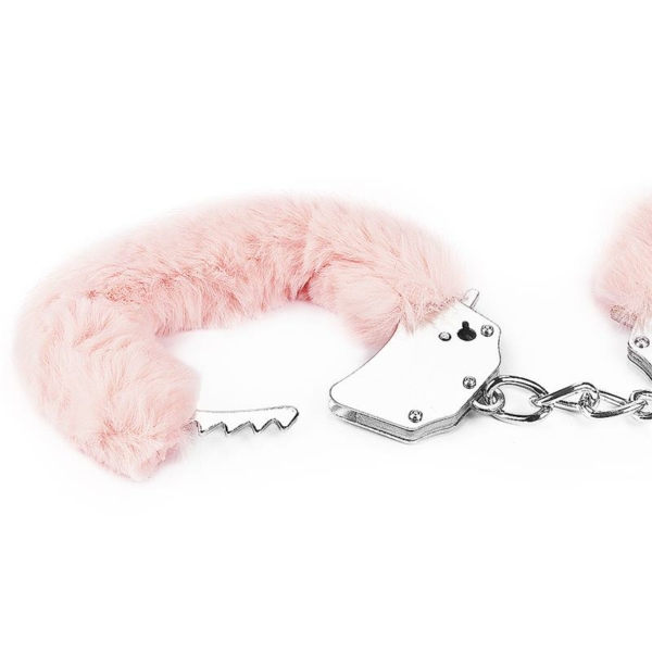 Furry Metal Handcuffs Pink - immagine 4