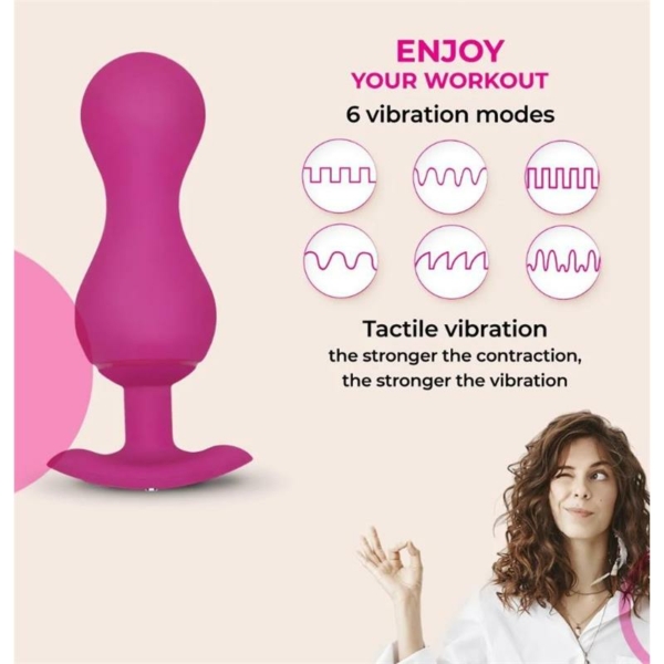 Gballs 3 Kegel Balls with App Petal Rose - immagine 8