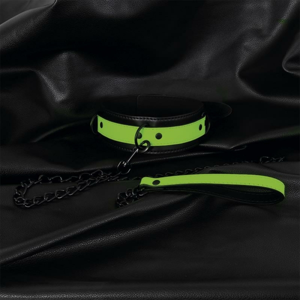 Glow in the Dark Collar with Leash - immagine 2