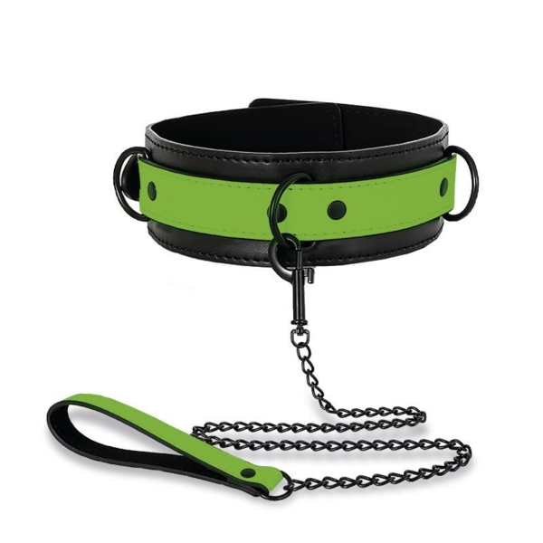 Glow in the Dark Collar with Leash - immagine 3