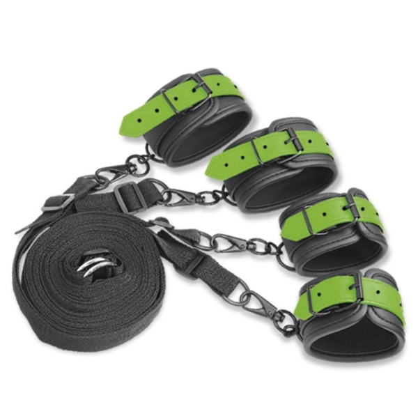 Glow in the Dark Cuffs and Restraints Bed Set - immagine 2