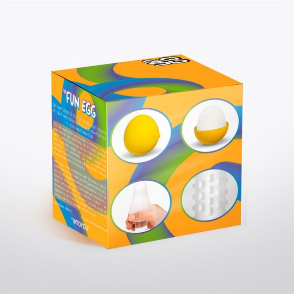 Grovy Masturbator Egg Elastic Silicone Yellow - immagine 3
