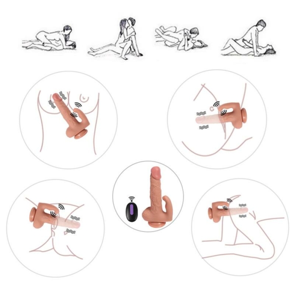 Haydon Dildo with 20 Modes of Vibration and Clitoris Stimulator - immagine 4