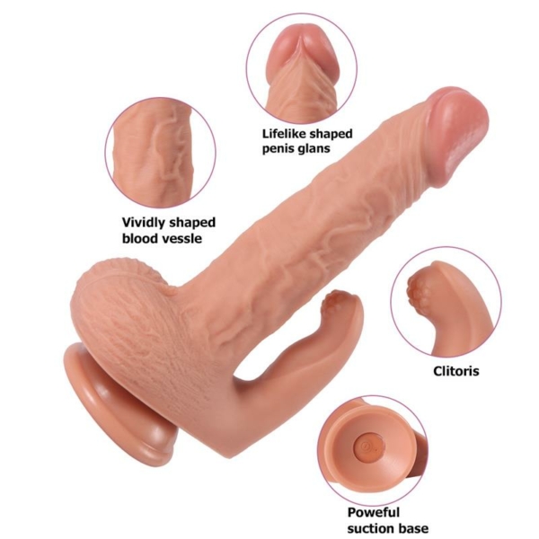 Haydon Dildo with 20 Modes of Vibration and Clitoris Stimulator - immagine 5