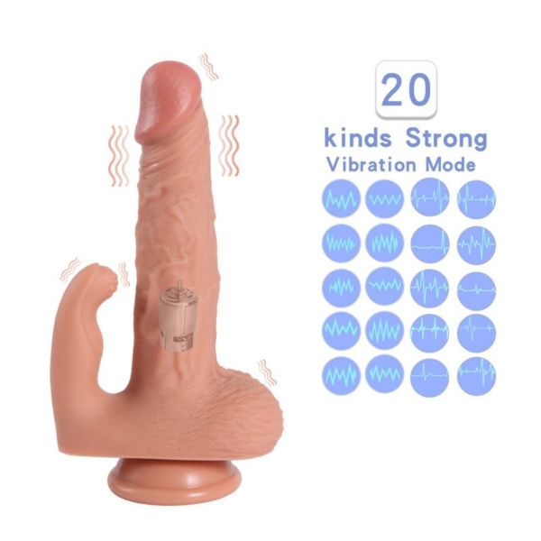 Haydon Dildo with 20 Modes of Vibration and Clitoris Stimulator - immagine 8