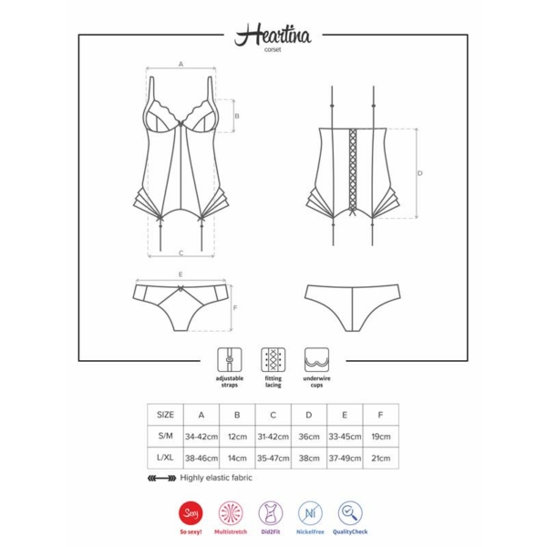 Heartine Corset Black - immagine 3