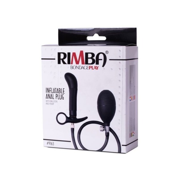 Inflatable Anal Plug with Pump Black - immagine 3