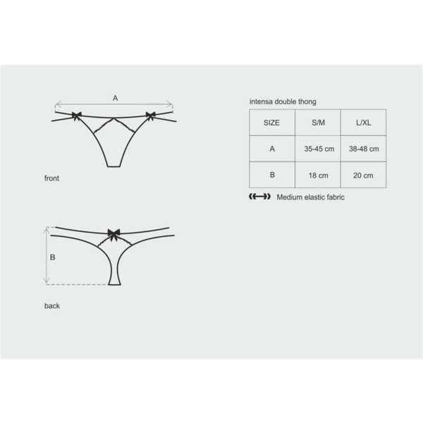 Intensa Double Thong Black - immagine 5