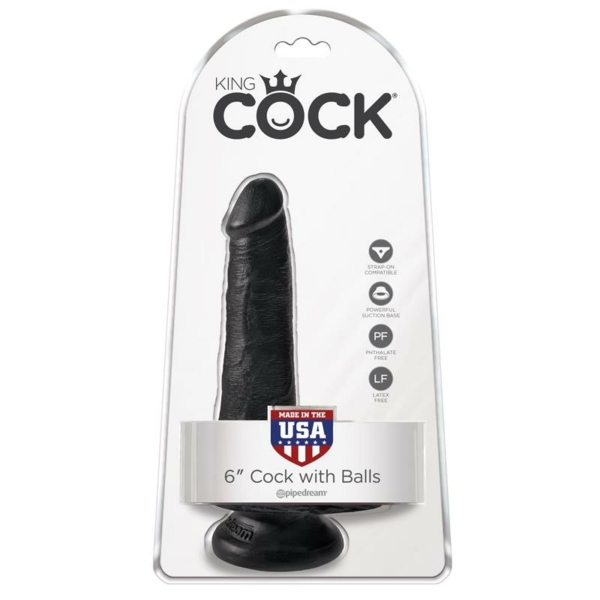 King Cock Cock with Balls 6 - Black - immagine 2
