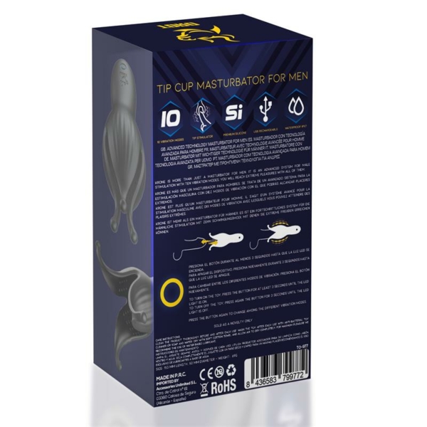 Krone Tip Cup Masturbator for Men Silicone USB - immagine 7